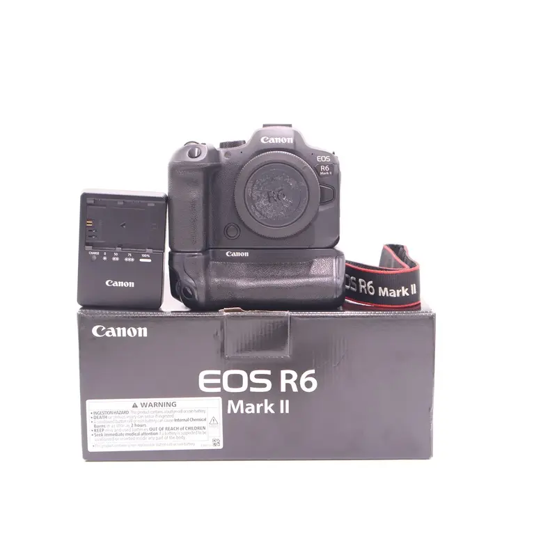 Canon EOSR6MKII-00824 EOS R6 Mark II Mirrorless Camera W/BG-R10 Grip, Used
