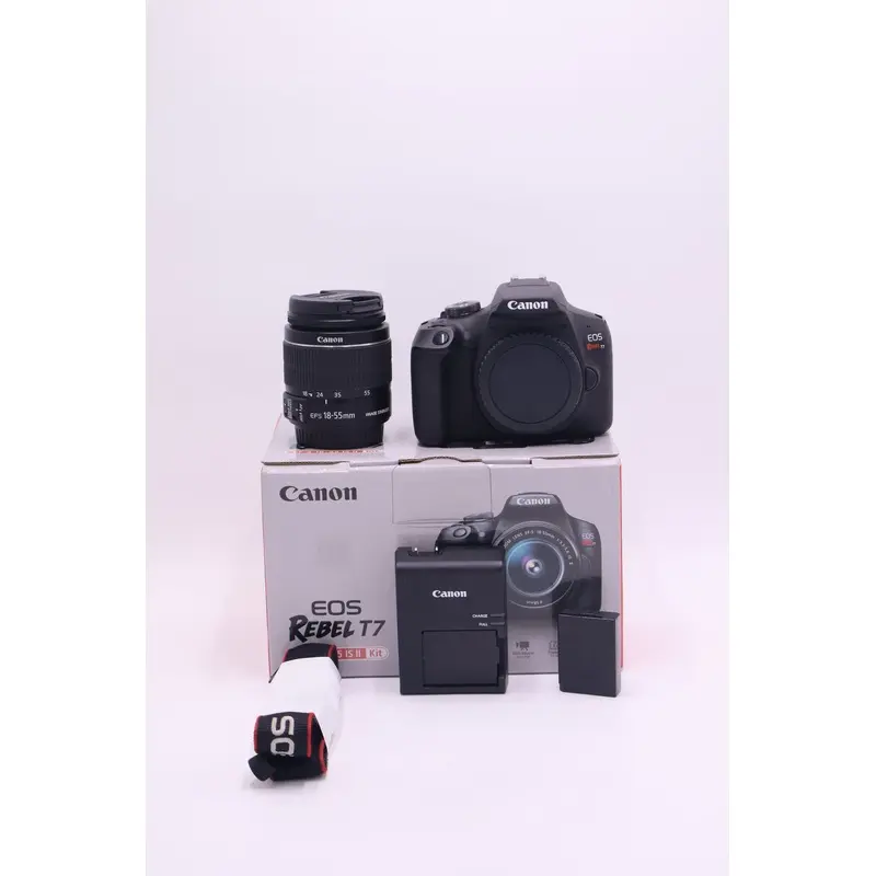 Canon REBELT7-1855-94795 EOS Rebel T7 DSLR Camera W/18-55 Lens, Used