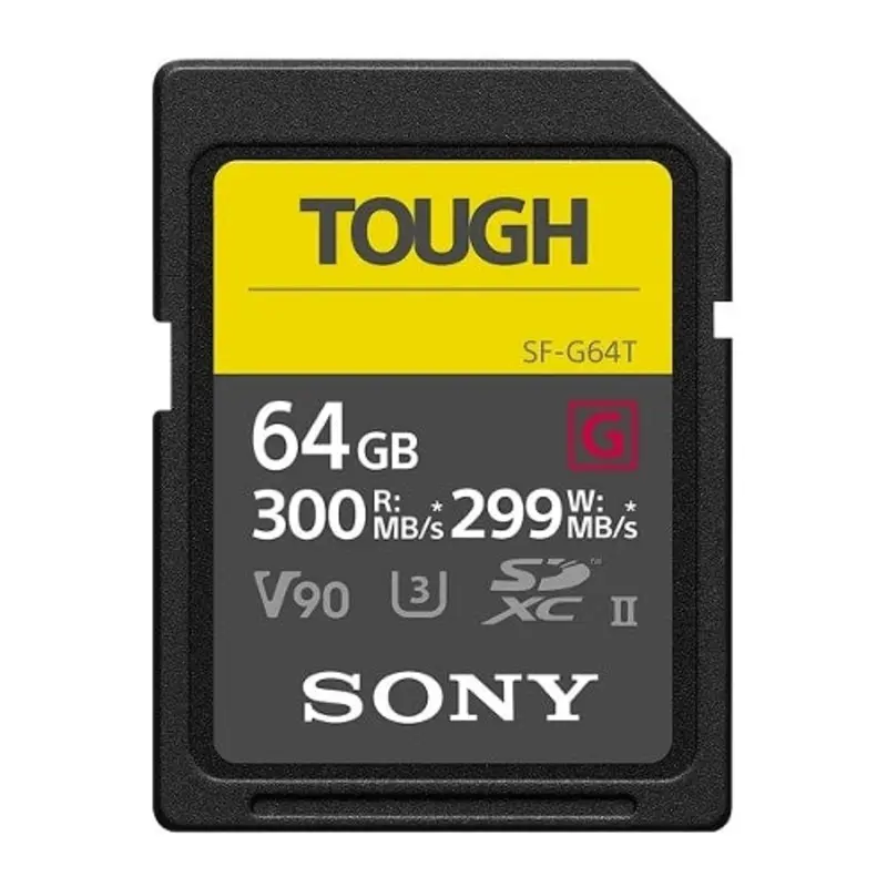 Sony SFG64T/T1 SF-G Tough Series UHS-II SDXC Memory Card, 64GB