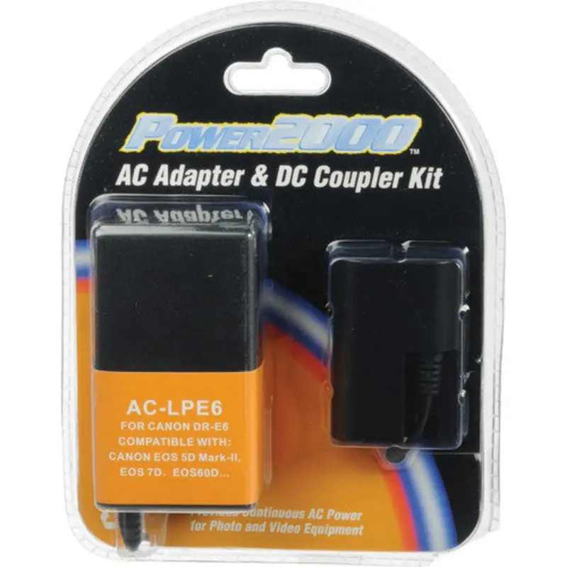 Vidpro ACLPE6 DC Coupler & Power Supply F/Canon Lp-E6