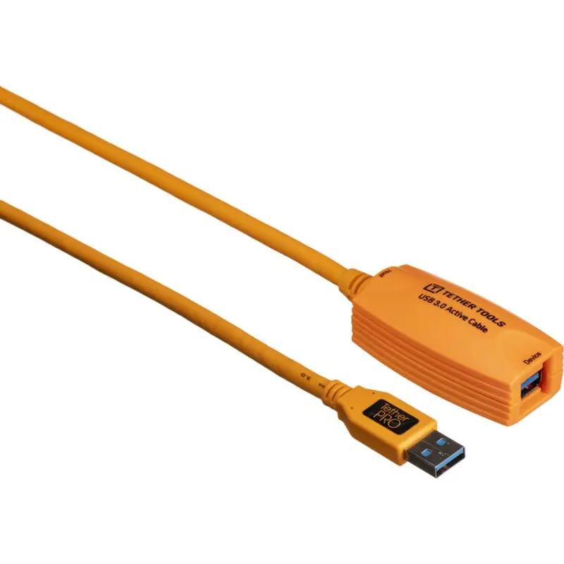 Tether Tools CU3017 16' Tetherpro USB 3.0 Active Extension Cable (Hi-Visibility Orange)