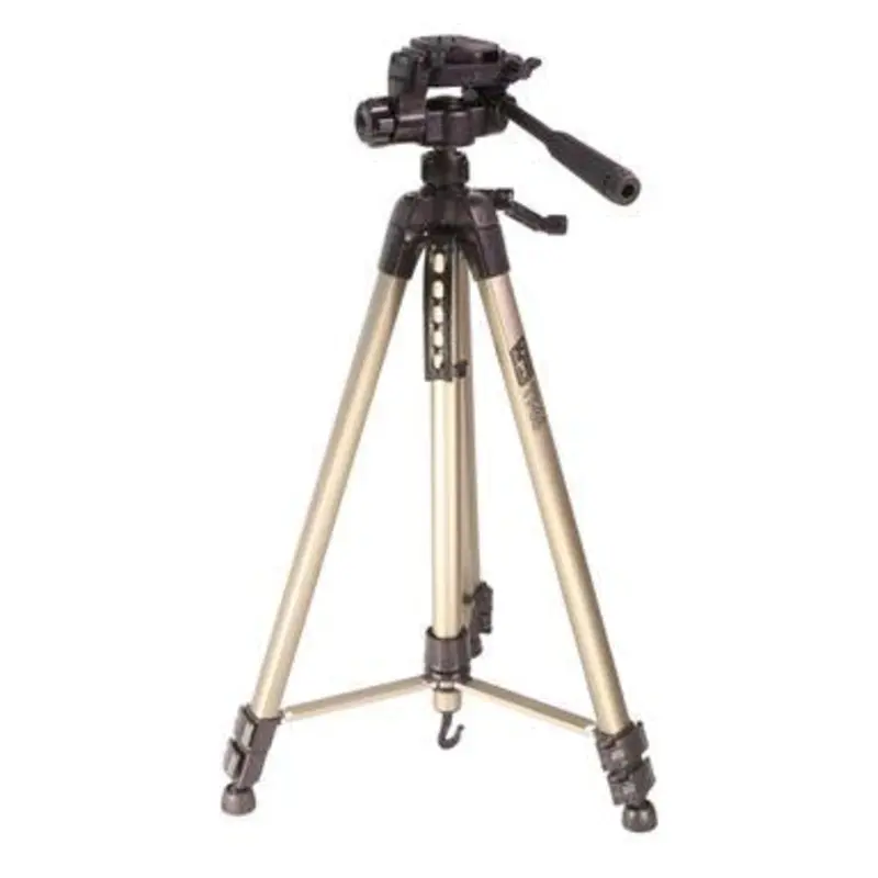 Vidpro TT56 56''Heavy-Duty Aluminum Tripod W/3-Way Pan&Tilt Head