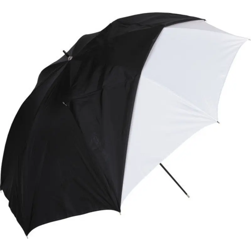 Westcott 2012 White Satin Umbrella W/Removable Black Cover, 32