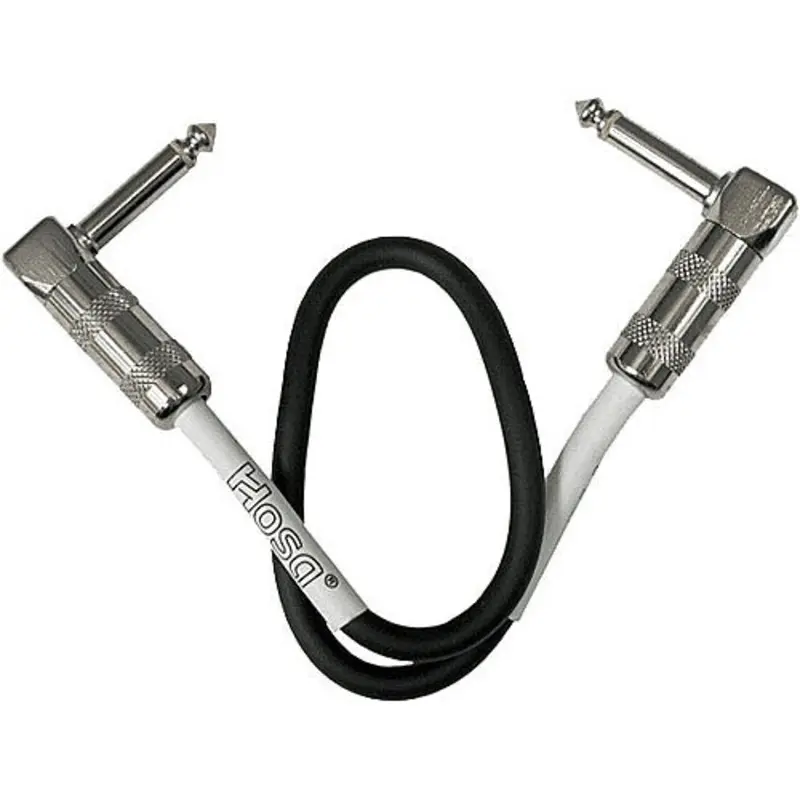 Hosa CPE112 Professional 1/4'' Rightangle To 1/4'' Rightangle Coupler, 12''
