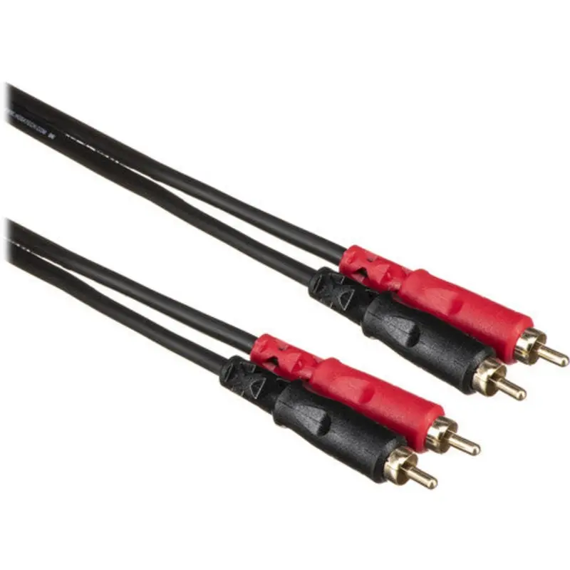 Hosa CRA202 Two Rca Male To Two Rca Male Dual Cable hosa, 6.5'