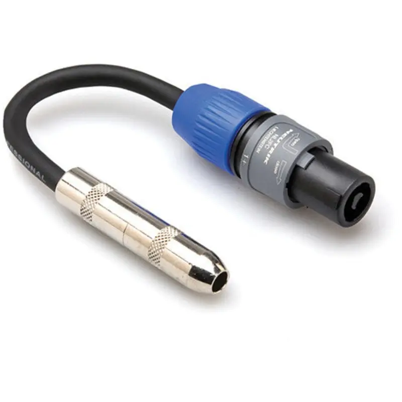 Hosa GSK116 Female 1/4'' Phone To Male Speakon Adapter, 6''