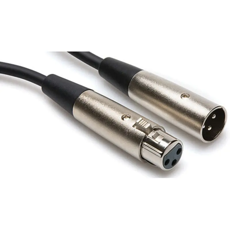 Hosa XLR103 3-Pin XLR Male To XLR Female Balanced Interconnect Cable, 3'