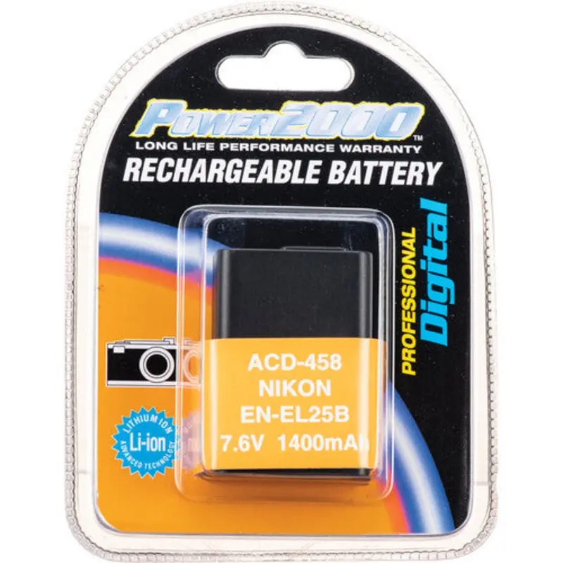 Vidpro ACD458 Replacement (ENEL25) Li-Ion Battery F/Z50, Zfc