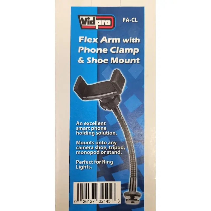 Vidpro FACL Flex Arm W/Phone Clamp & Shoe Mount