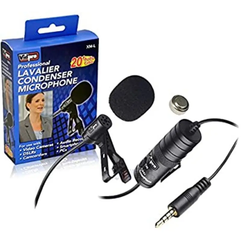 Vidpro XML Professional Lavalier Condenser Microphone