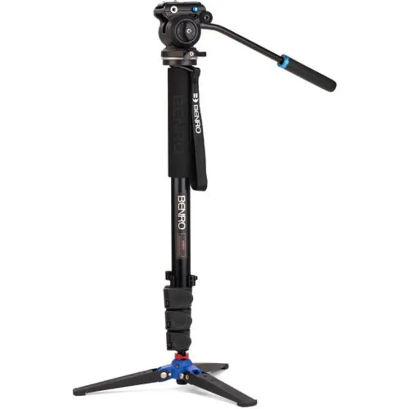 Benro A38FDS2PRO Classic Video Monopod w/S2 Pro Flat Base Fluid Video Head