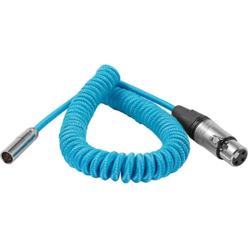 Kondor Blue Coiled Mini XLR to XLR F/C70 & BMPCC4K/6K (12"-24)