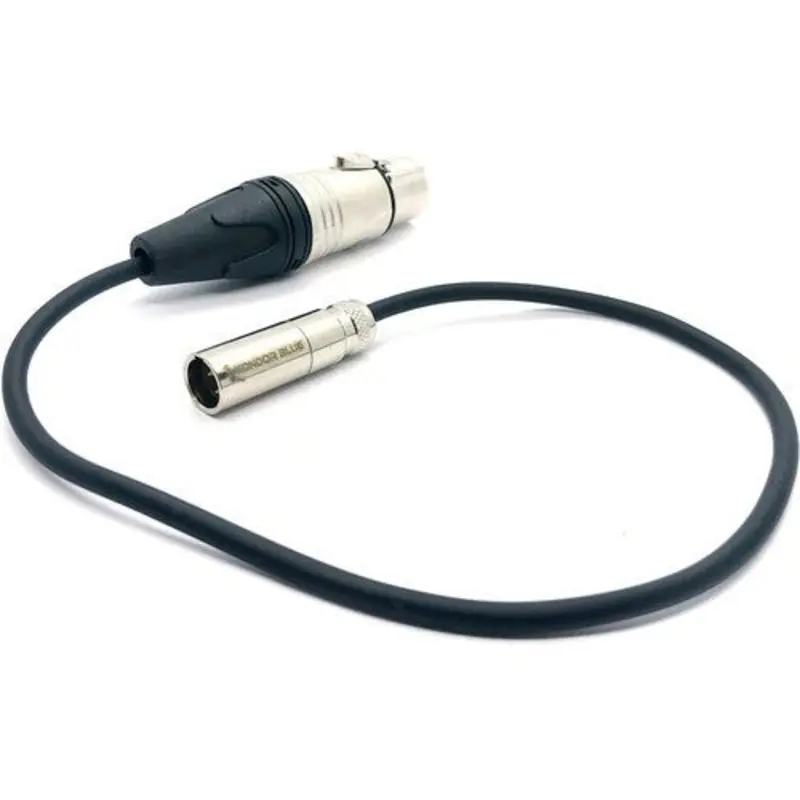 Kondor Blue Mini XLR to XLR F/F/BMPCC & C70 (16" | 5' | 25') - Black, 16"