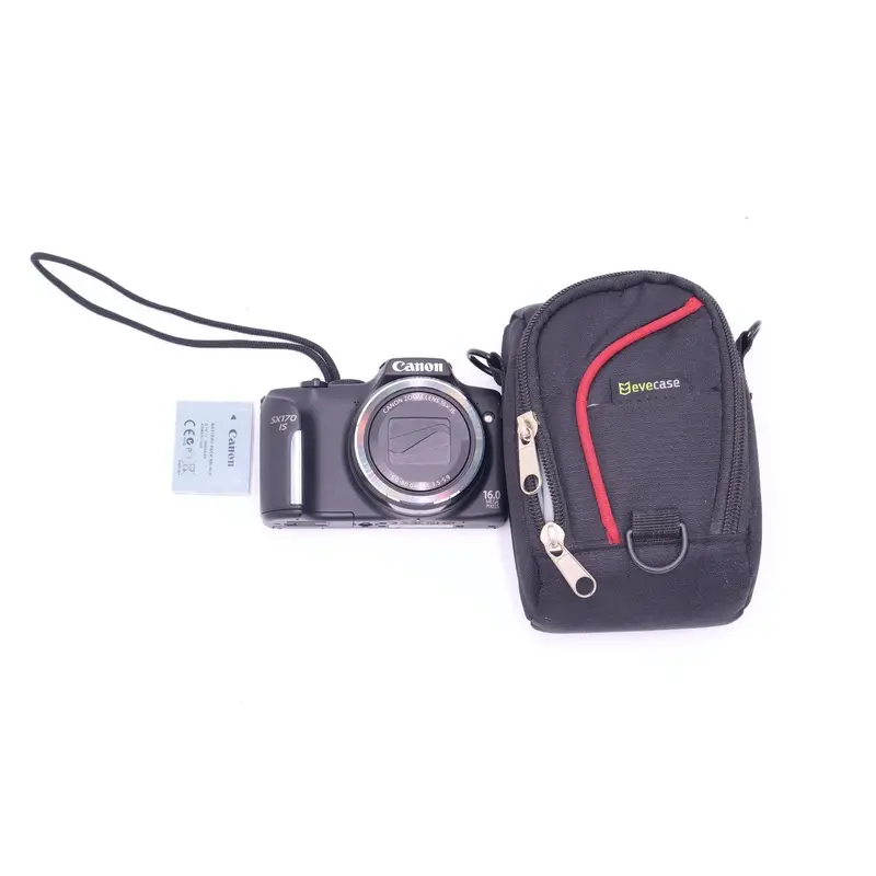 Canon SX170IS-02862 Power Shot SX170 IS Point-and-Shoot Camera (Black), Used