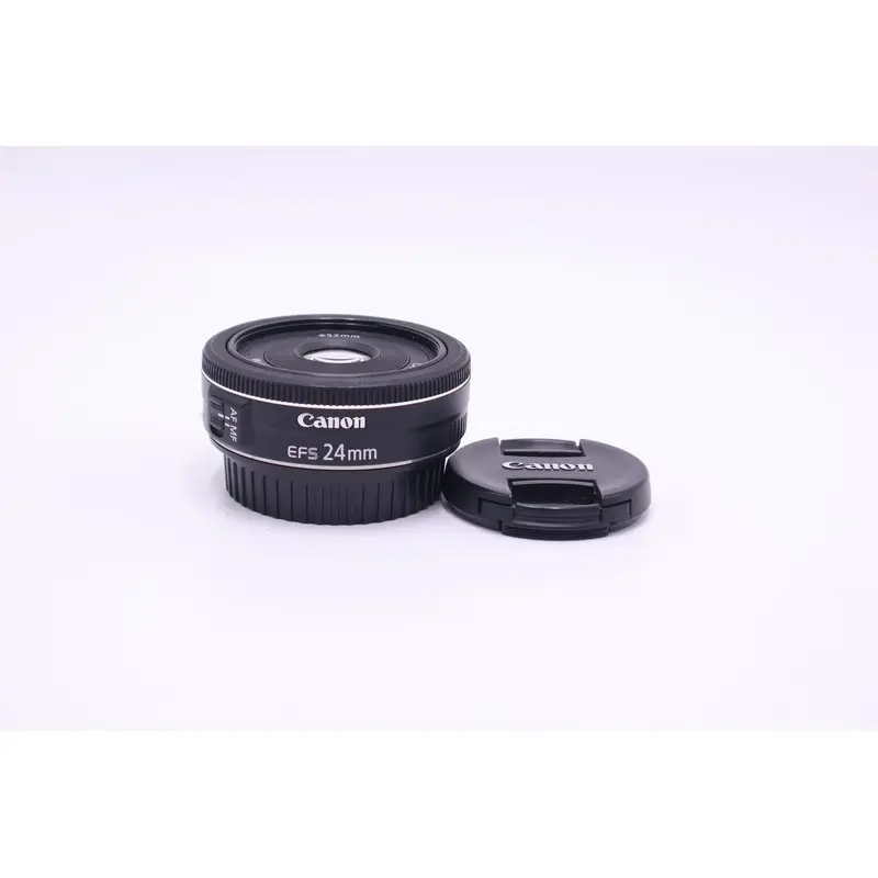 Canon EFS24F2.8-13609 EF-S 24mm f/2.8 STM Autofocus APS-C Lens, Used