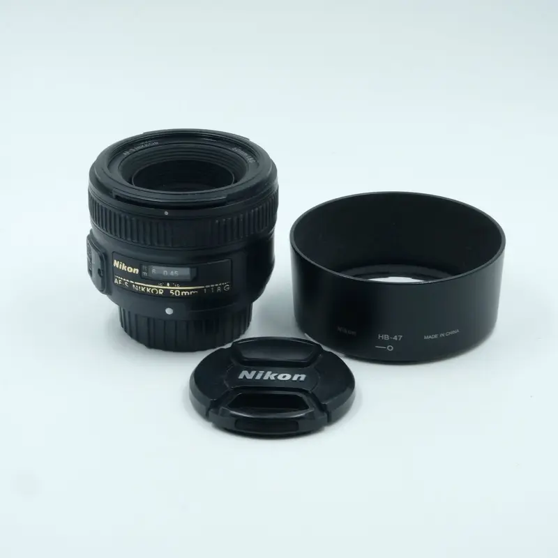 NIKON AFS50F18-70586 AF-S 50mm f1.8G DSLR F-mount Lens, Used
