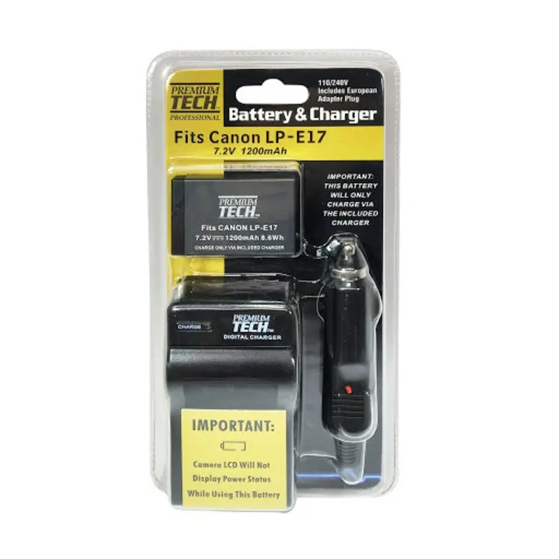 Vidpro PTLPE17 Battery & Charger F/Canon LPE17