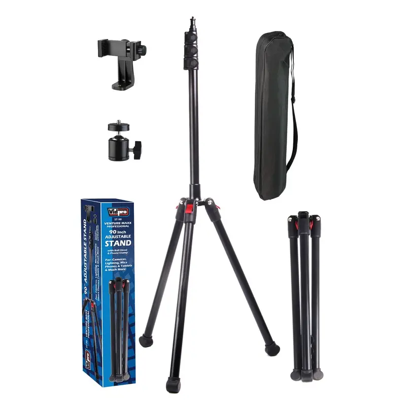 Vidpro ST-90  Adjustable 90" Stand For Cameras, Lighting and Audio Equipment