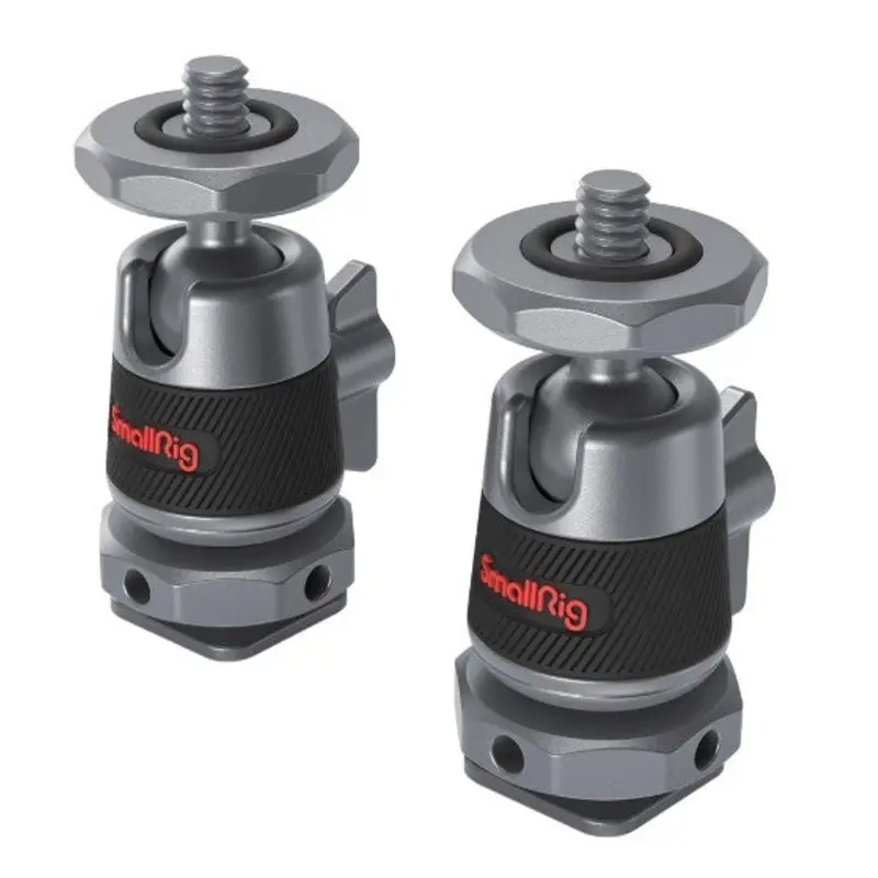 SmallRig 2948B Mini Ball-Head Mounting Support Kit with Removable Cold Shoe (2pcs)