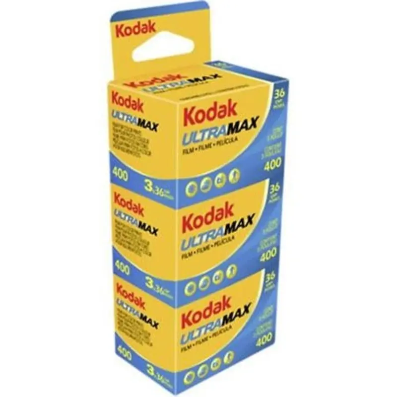 Kodak ULTRAMAX 400 Color Negative Film, 35mm 36 exp, 3-Pack