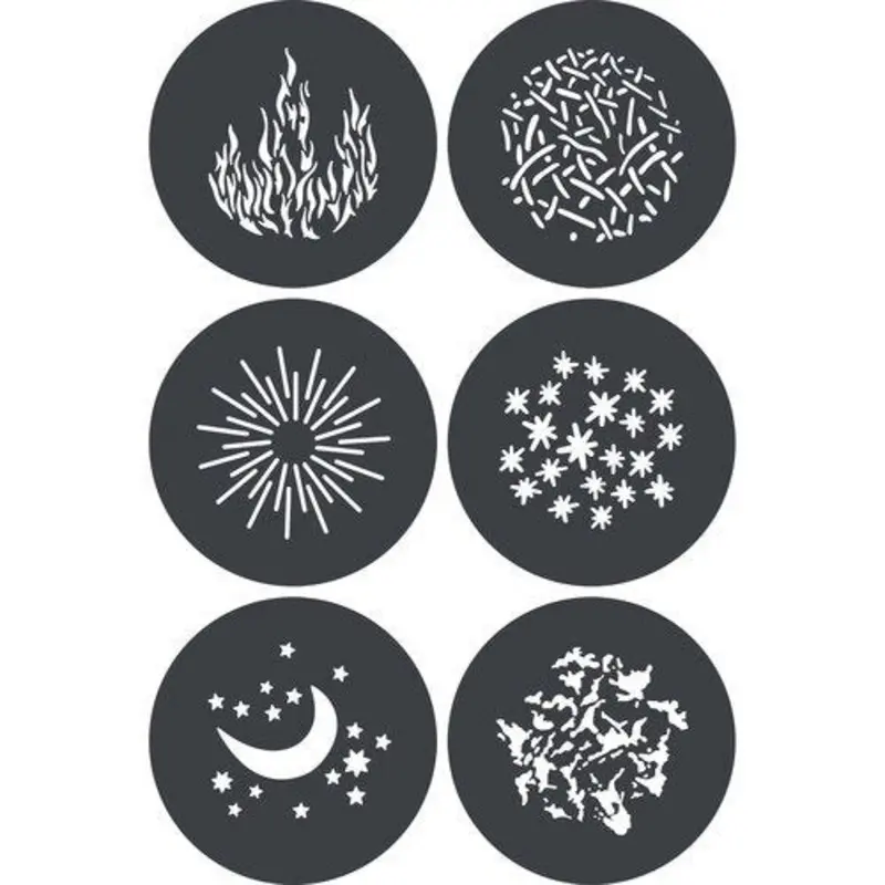 Godox GPGS1 Gobo Set for MG1200Bi Spotlight Mount (6-Pack)