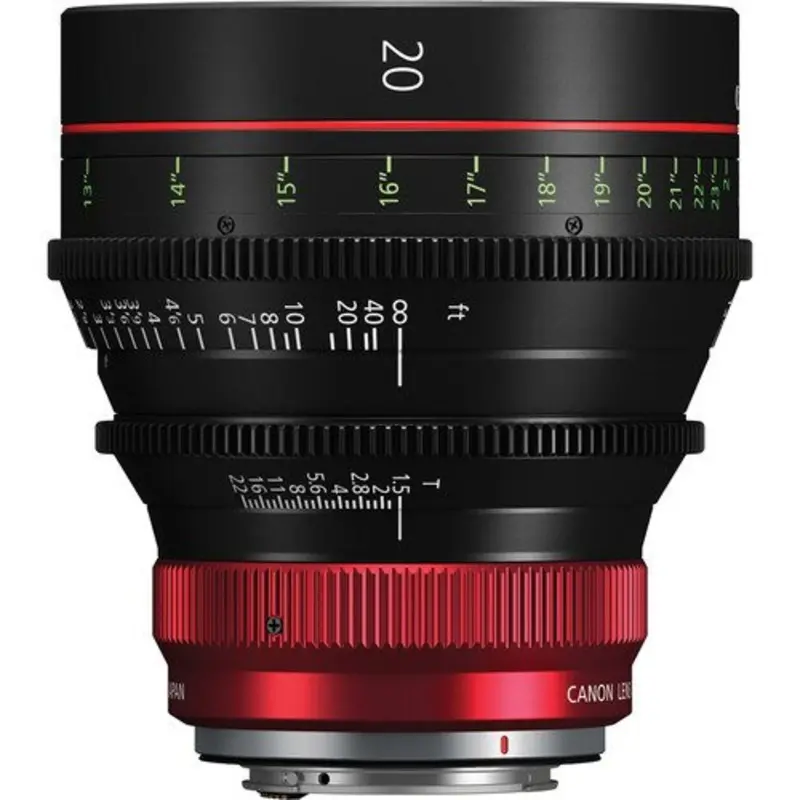 Canon CN-R 20mm T1.5 L F Cinema Prime Lens (RF Mount)