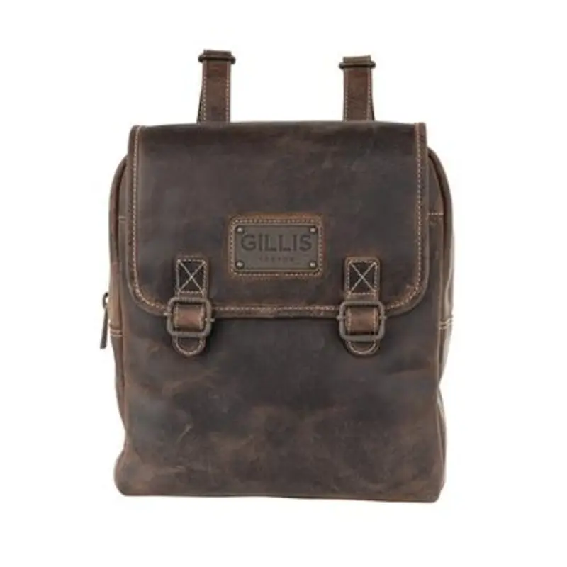 Dorr Trafalgar Knapsack Leather Backpack Vintage Brown