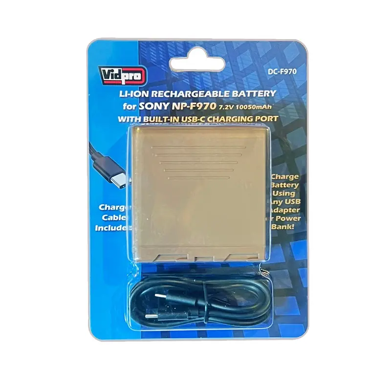 Vidpro DC-F970 Battery with Built-In USB Charging for Sony NP-F970