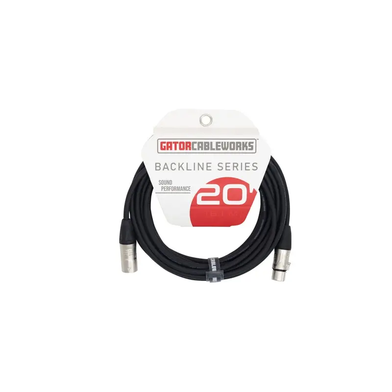 Gator Frameworks 20' XLR Microphone Cable
