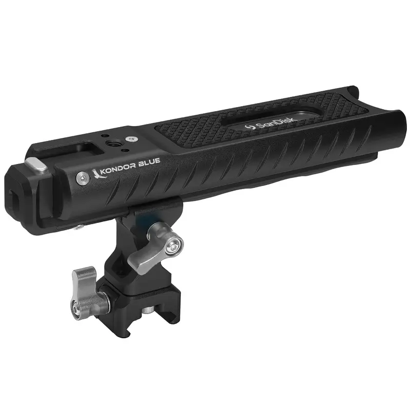 Kondor Blue PRO-BLADE SSD Handle for Sandisk USB-C Recording (Raven Black)