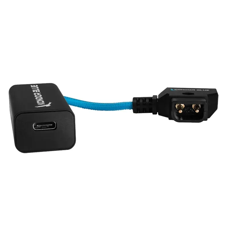 Kondor Blue D-Tap to Female USB C PD 2 Way Battery Charging Power Cable (Kondor Blue)