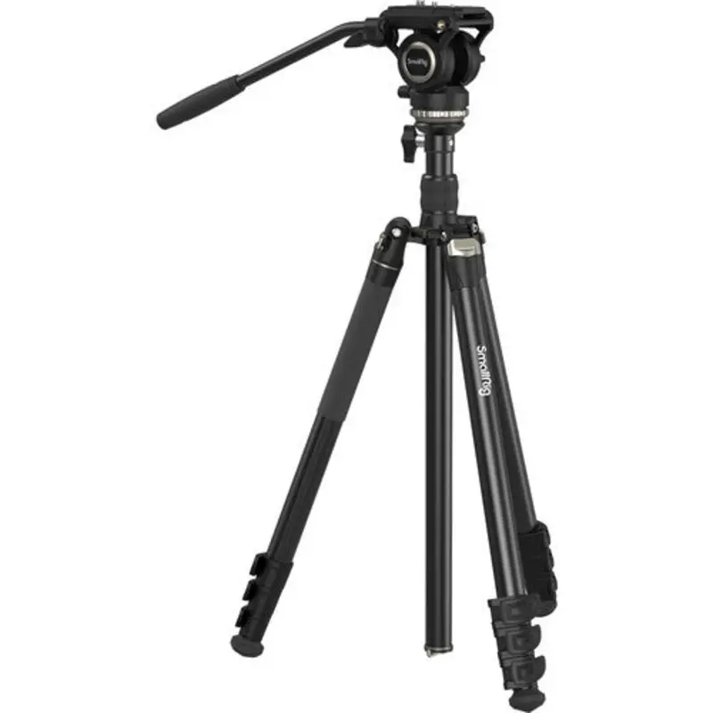 SmallRig 4475 CT210 Video Tripod with Fluid Head and Reversible Center Column
