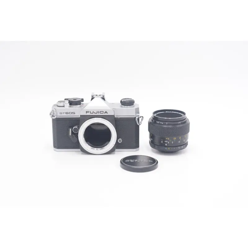 Fujica ST605/33144 35mm camera + 55mm f/3.5, Used