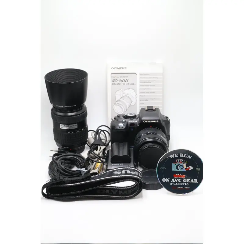 Olympus E500/11747 Evolt E500 Digital Camera w/17.5-45mm + 40-150mm, Used