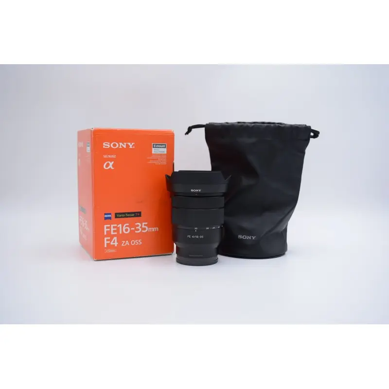 Sony SEL1635Z/1967753 FE 16-35mm f/4 ZA OSS Vario-Tessar T* Lens, Used