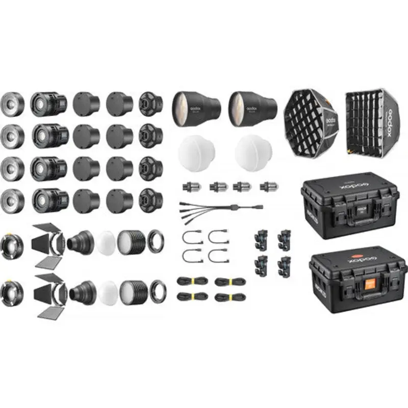 Godox Knowled MS60Bi Bi-Color LED Light (4-Light Kit)