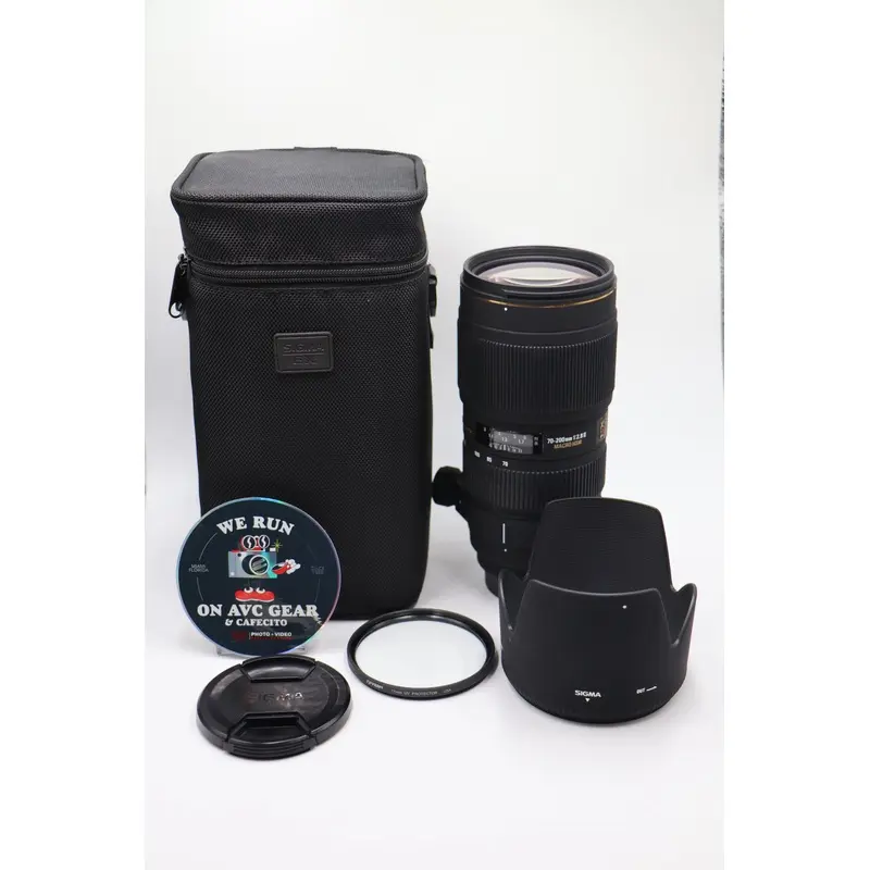 Sigma 70200F28-26178 70-200mm f/2.8 II EX DG APO Macro HSM AF Lens for Nikon, Used