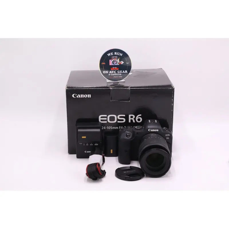 Canon EOSR6-24105STM-02355 EOS R6 Mirrorless Body W/ 24-105mm Lens Kit, Used
