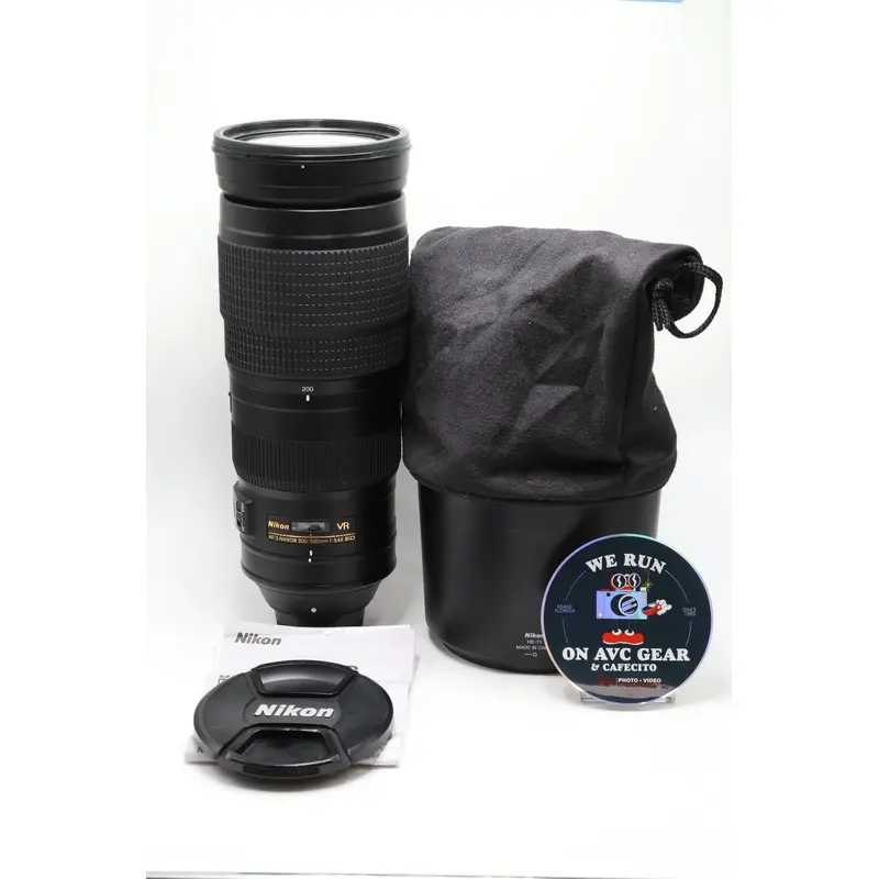 Nikon AFS200500F56E-56955 AF-S NIKKOR 200-500mm f/5.6 E ED VR Autofocus IF Lens, Used
