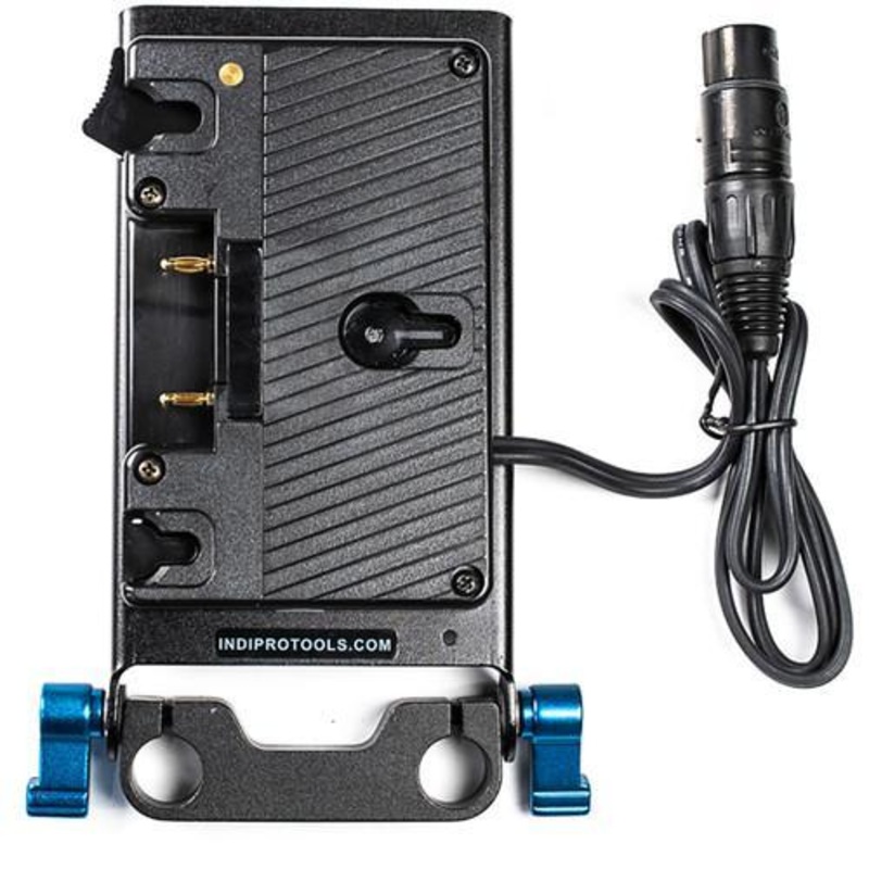 Gold Mount Battery Adapter Plate with 4-Pin Neutrik XLR Connector (24")